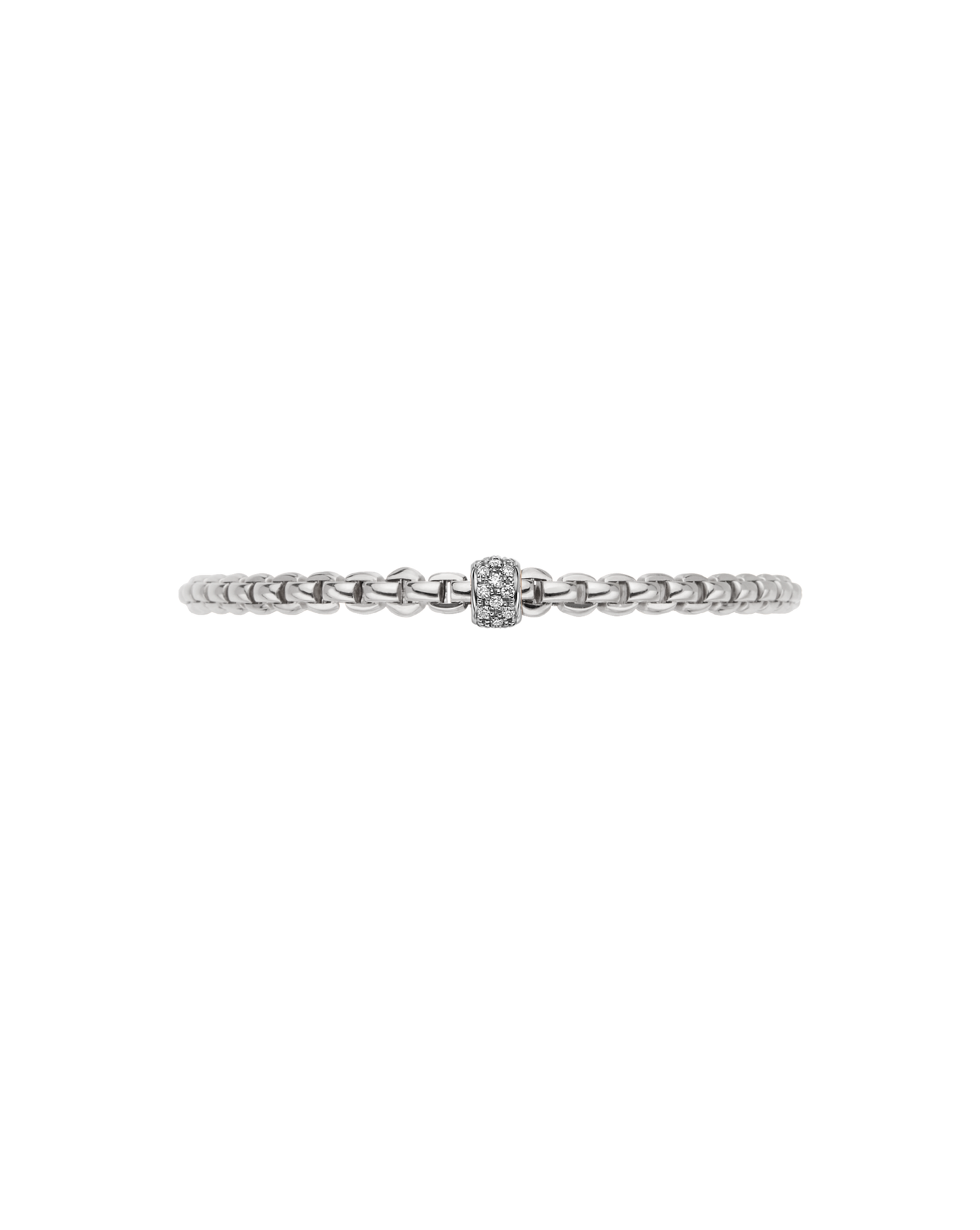 FOPE Flex'it Eka Tiny 18ct White Gold & Diamond Bracelet