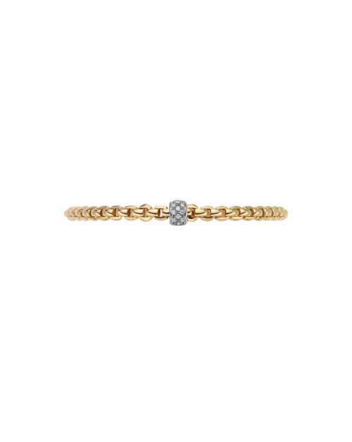 FOPE Flex'it Eka Tiny 18ct Gold & Diamond Bracelet