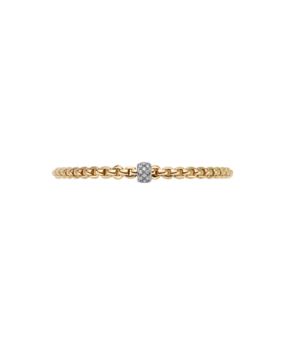 FOPE Flex'it Eka Tiny 18ct Gold & Diamond Bracelet