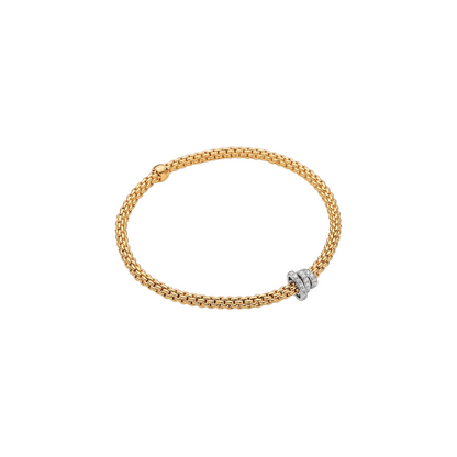 FOPE Flex'it Prima 18ct Gold & Diamond Bracelet