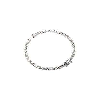 FOPE Flex'it Prima 18ct White Gold & Diamond Bracelet