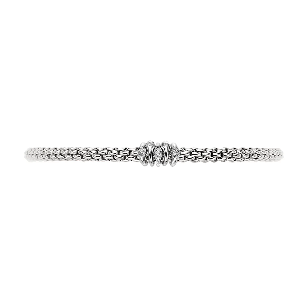 FOPE Flex'it Prima 18ct White Gold & Diamond Bracelet