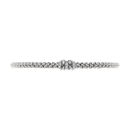 FOPE Flex'it Prima 18ct White Gold & Diamond Bracelet