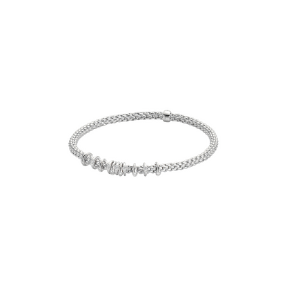 FOPE Flex'it Prima 18ct White Gold & Diamond Bracelet