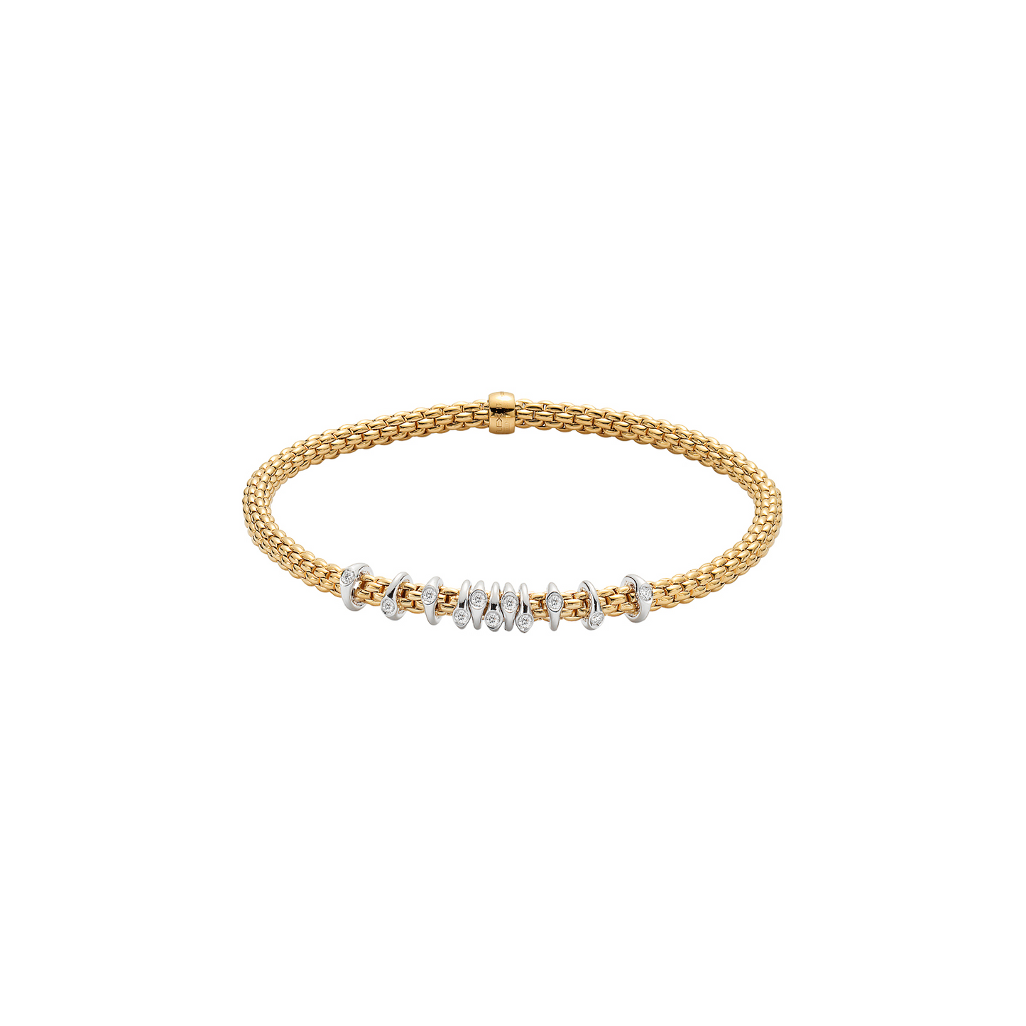 FOPE Flex'it Prima 18ct Gold & Diamond Bracelet
