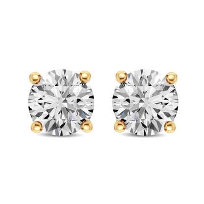 18ct Yellow Gold 4 Claw Set 0.20ct Diamond Stud Earrings