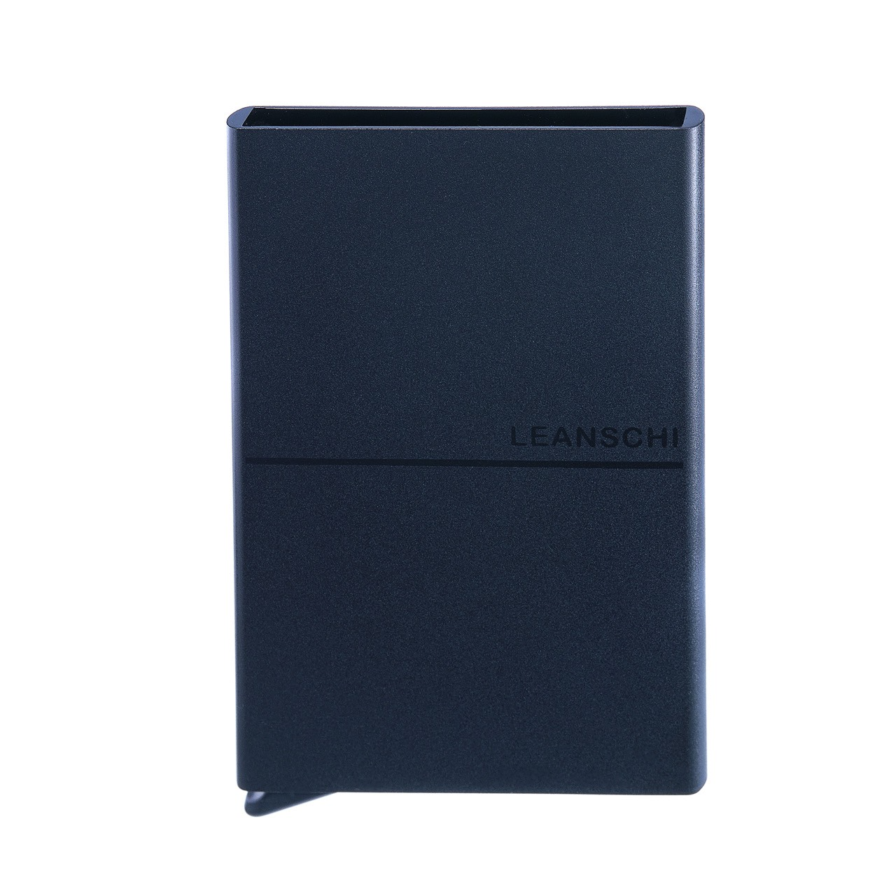 LEANSCHI Tech Wallet V2 Black Aluminium RFID Safe Credit Card Holder