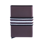 LEANSCHI Tech Wallet V2 Chocolate Aluminium RFID Safe Credit Card Holder