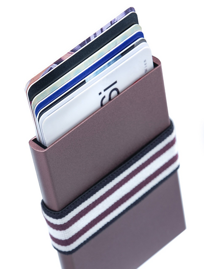 LEANSCHI Tech Wallet V2 Chocolate Aluminium RFID Safe Credit Card Holder