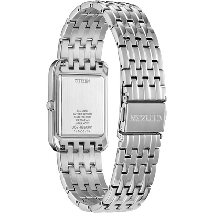 Citizen Eco-Drive Dress Classic Black Dial Stainless Steel Mens Watch BJ6570-50E