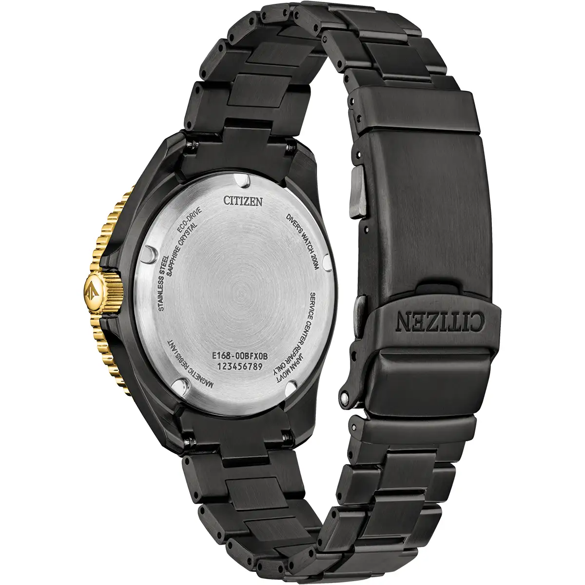 Citizen Eco-Drive Promaster Diver Limited Edition Ion-Plated Black Dial Two Tone Mens Watch AW1890-51X