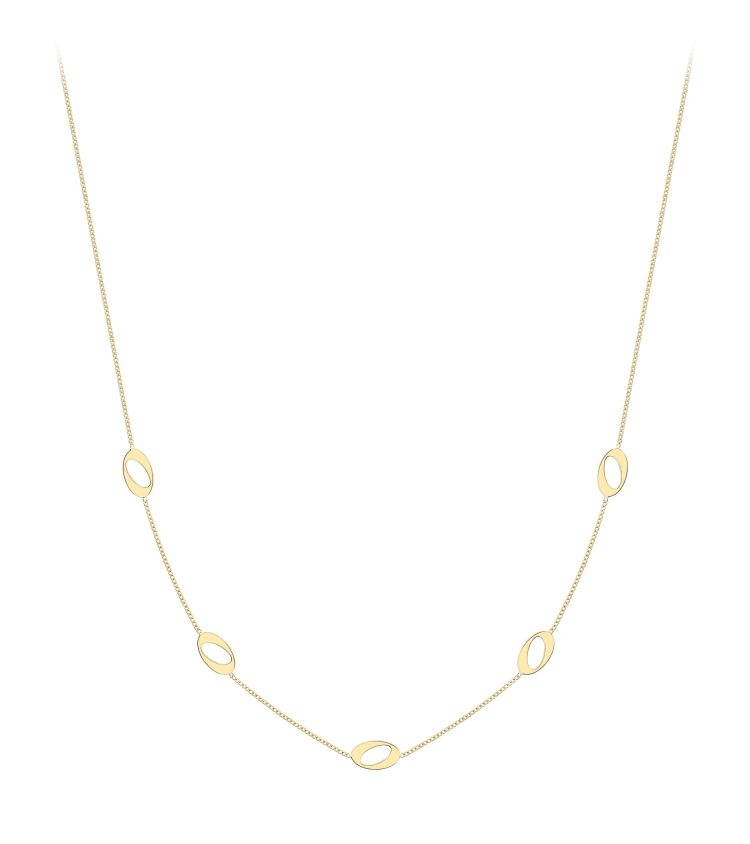 9ct Gold Oval Link Chain Necklace