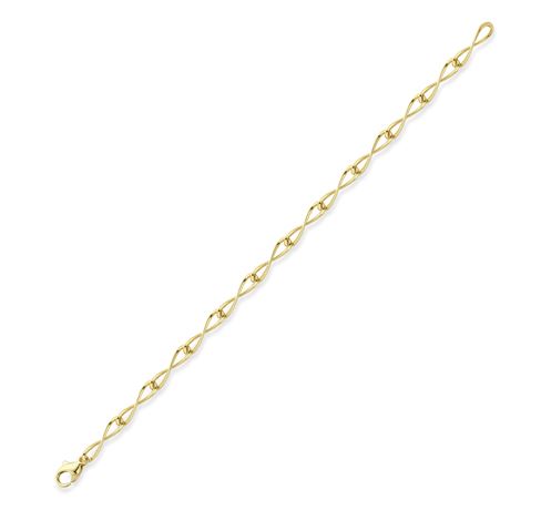 9ct Gold Infinity Link Bracelet