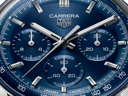 TAG Heuer Carrera Blue Dial Stainless Steel Mens Chronograph Watch CBS2113.BA0053