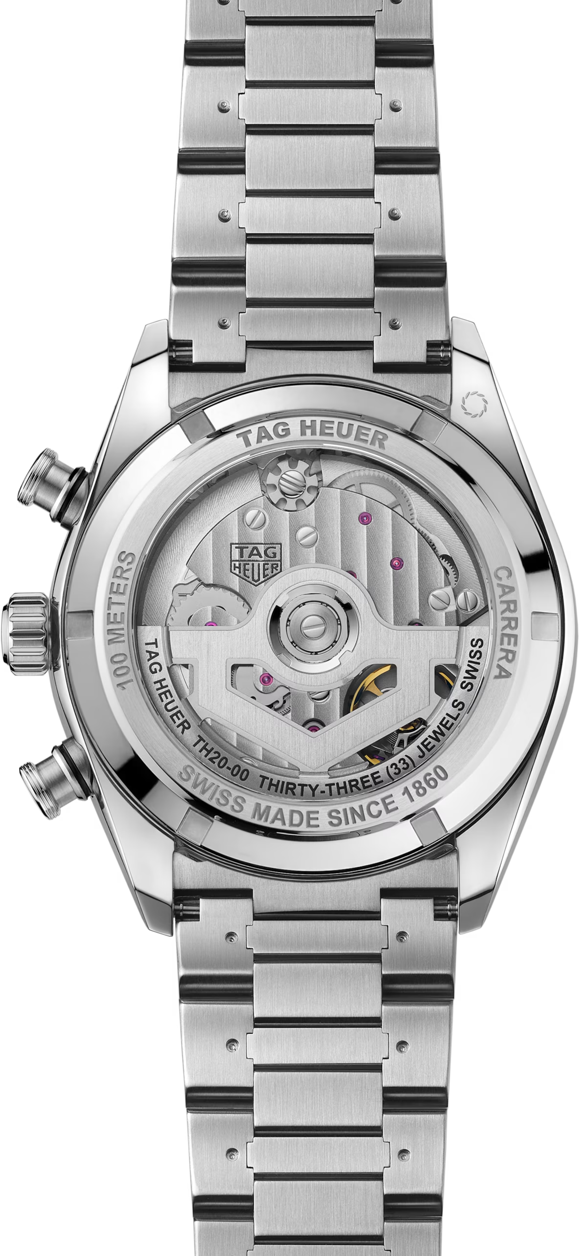 TAG Heuer Carrera Chronograph Sport Black Dial Stainless Steel Mens Watch CDB2110.BA0054