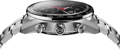 TAG Heuer Carrera Chronograph Sport Black Dial Stainless Steel Mens Watch CDB2110.BA0054