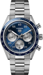 TAG Heuer Carrera Chronograph Sport Blue Dial Stainless Steel Mens Watch CDB2111.BA0054