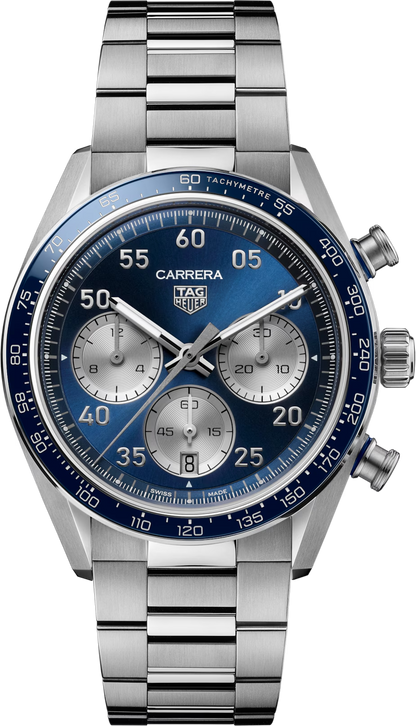 TAG Heuer Carrera Chronograph Sport Blue Dial Stainless Steel Mens Watch CDB2111.BA0054