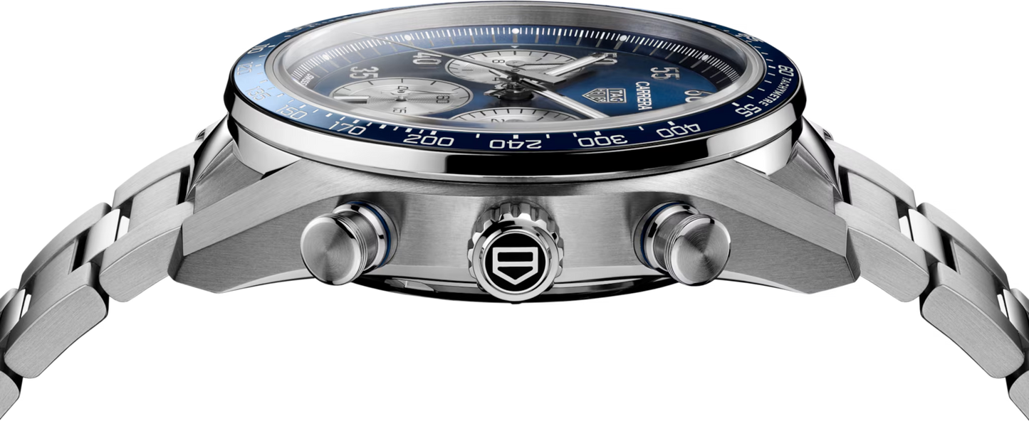 TAG Heuer Carrera Chronograph Sport Blue Dial Stainless Steel Mens Watch CDB2111.BA0054