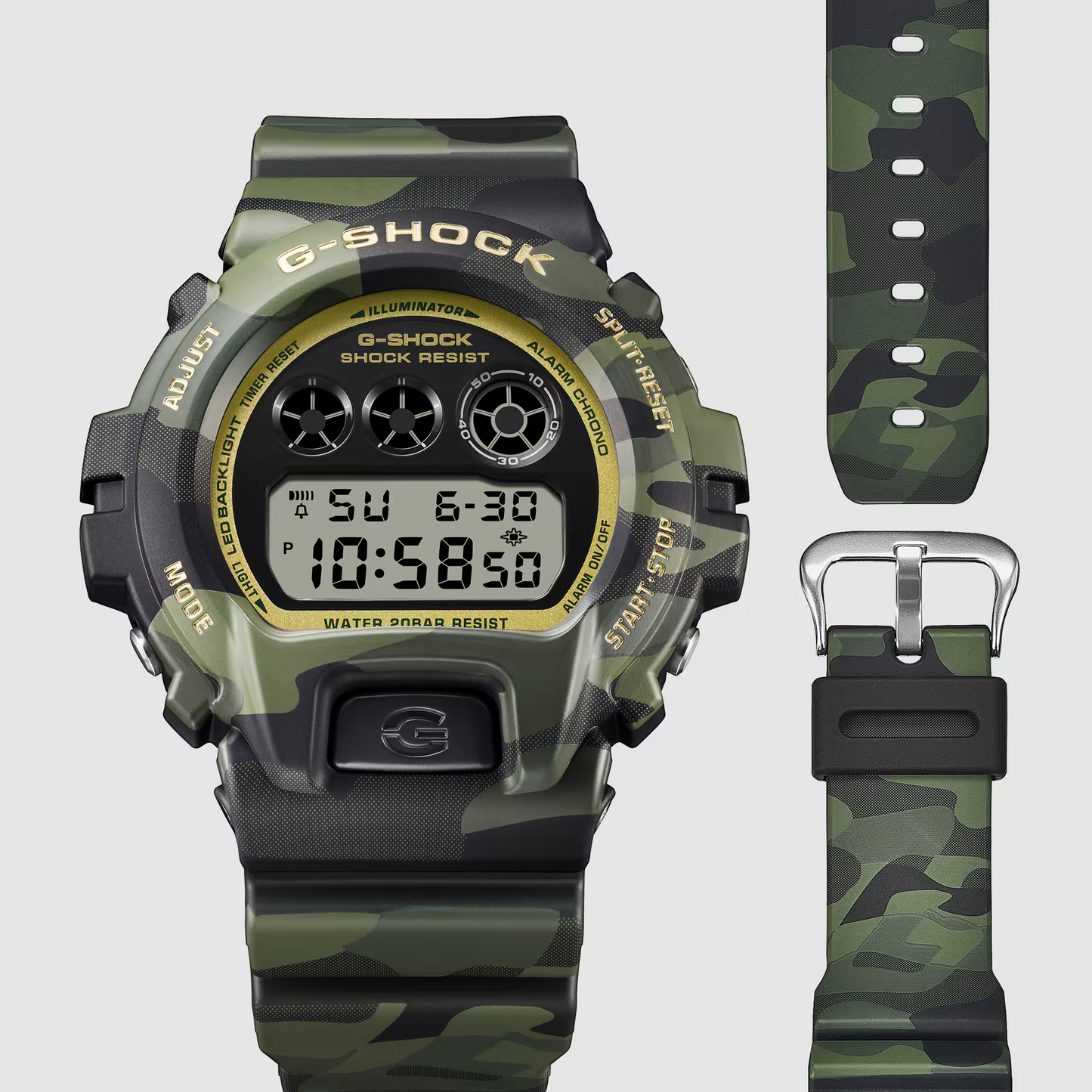 G-SHOCK 6900 Bold Camo Series Camouflage Resin Watch DW-6900CMG-3ER