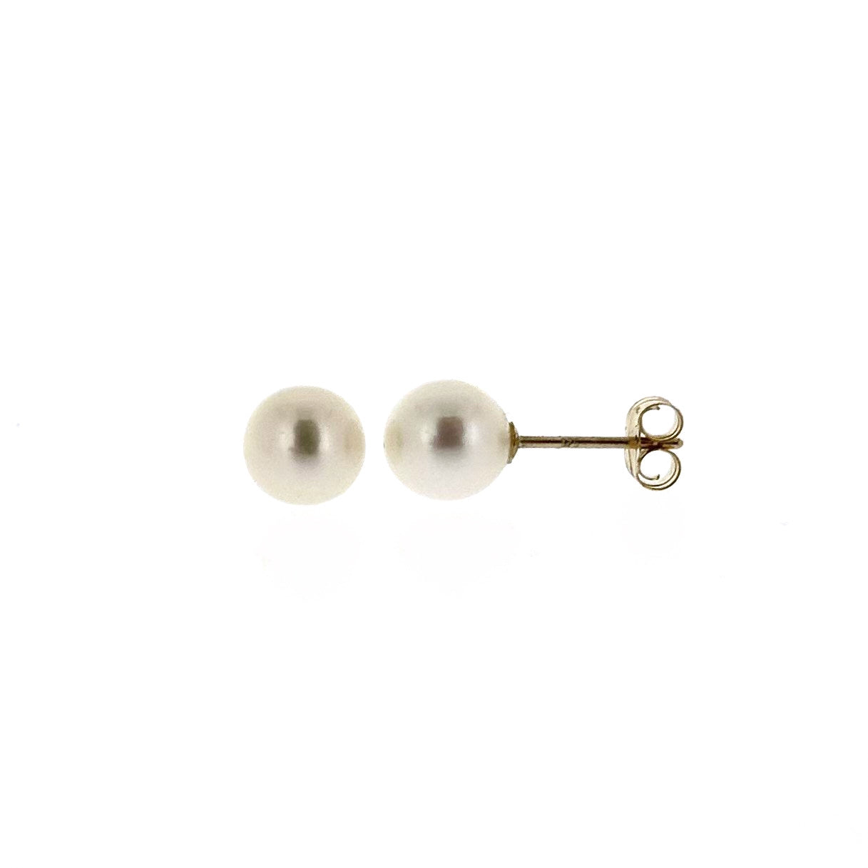 9ct Gold 6.5-7mm Cultured Freshwater Pearl Stud Earrings