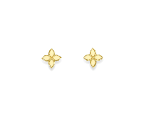 9ct Gold Flower Design Stud Earrings