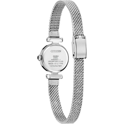 Citizen Eco-Drive Fio Light Blue Dial Stainless Steel Womens Watch EG7081-51L