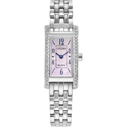 Citizen Eco-Drive Petite Palidoro Mother of Pearl Dial Stainless Steel Womens Watch EG7110-54Y