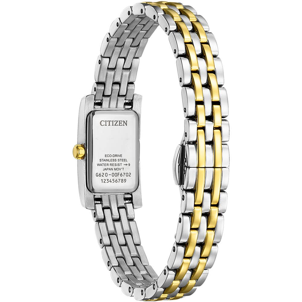 Citizen Eco-Drive Petite Palidoro Mother of Pearl Dial Two Tone Womens Watch EG7114-53D
