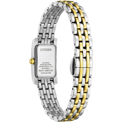 Citizen Eco-Drive Petite Palidoro Mother of Pearl Dial Two Tone Womens Watch EG7114-53D