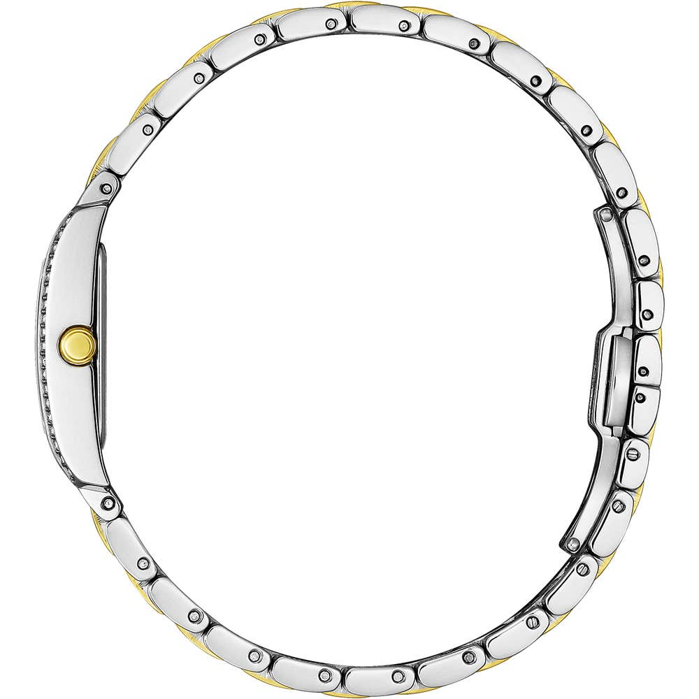Citizen Eco-Drive Petite Palidoro Mother of Pearl Dial Two Tone Womens Watch EG7114-53D