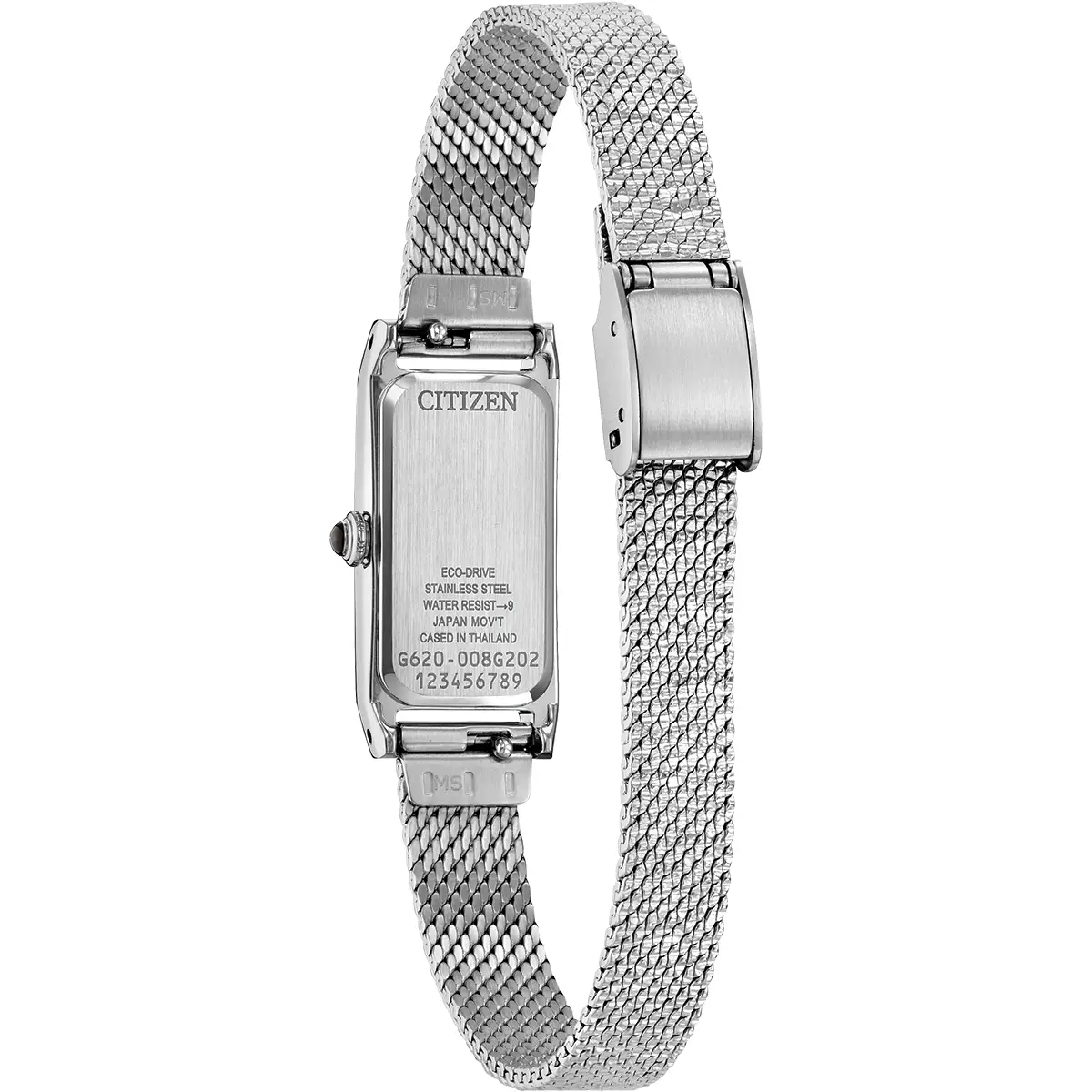 Citizen Eco-Drive Fio White Dial Stainless Steel Womens Watch EG7120-51A
