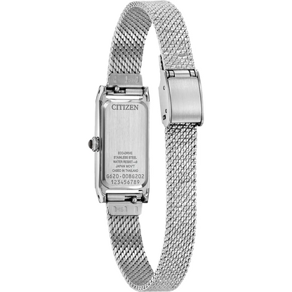 Citizen Eco-Drive Fio White Dial Stainless Steel Womens Watch EG7120-51A