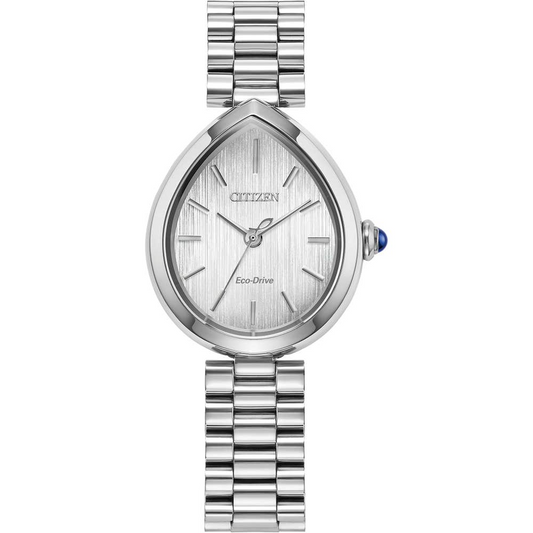 Citizen Eco-Drive Citizen L Rainell Silver Dial Stainless Steel Womens Watch EM1200-55A