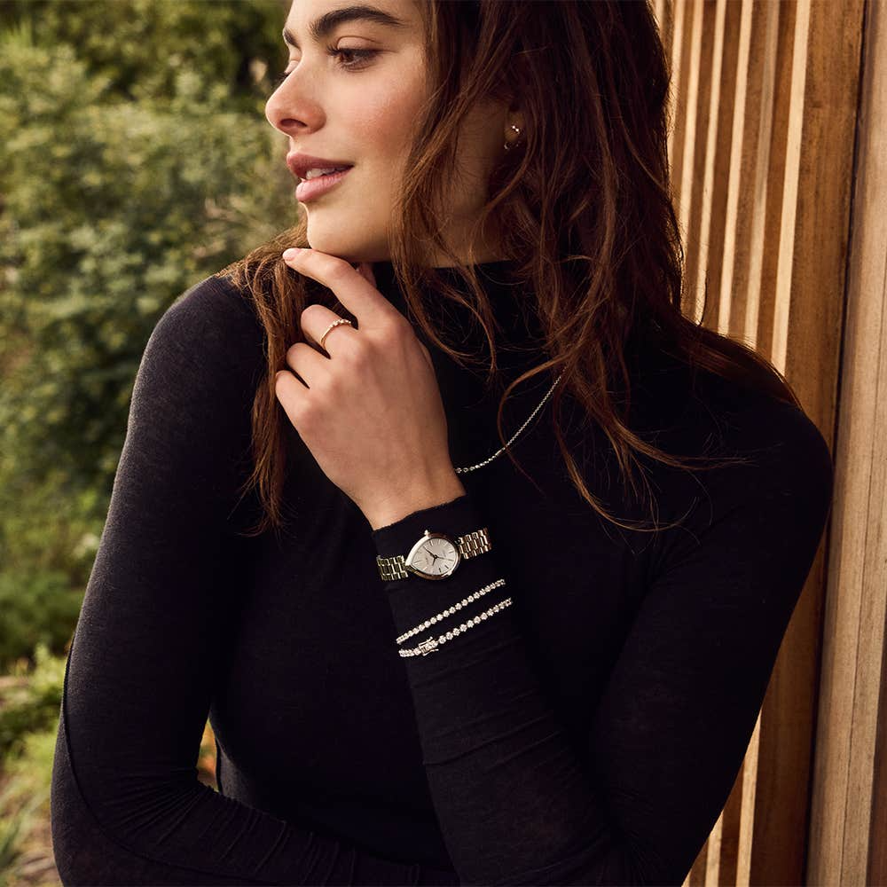 Citizen Eco-Drive Citizen L Rainell Silver Dial Stainless Steel Womens Watch EM1200-55A