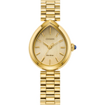 Citizen Eco-Drive Citizen L Rainell Champagne Dial Gold Plated Womens Watch EM1202-50P
