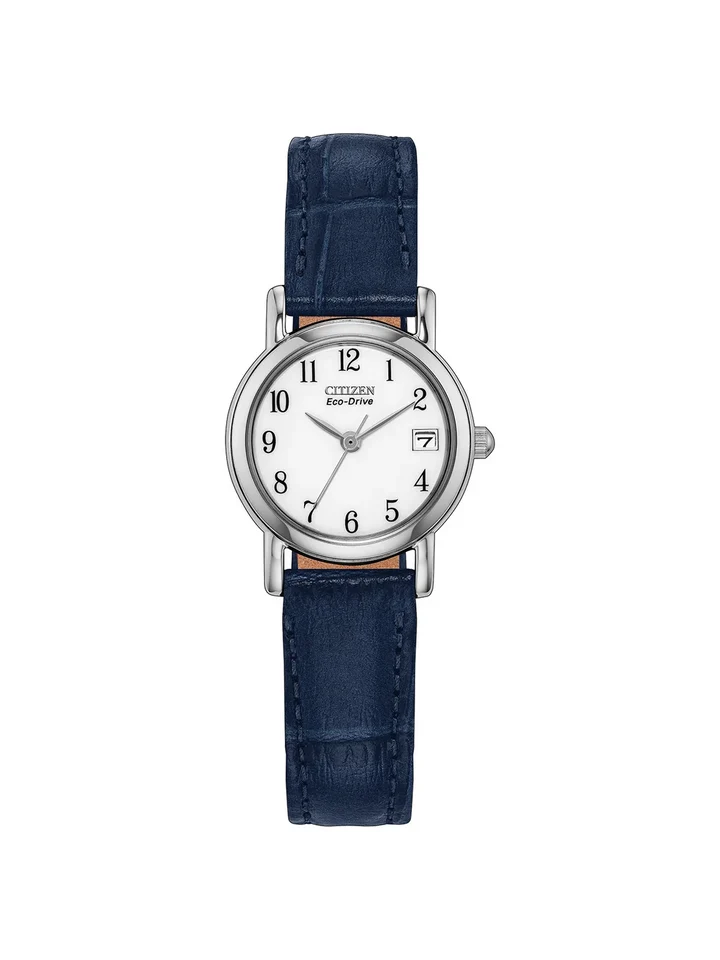 Citizen Eco-Drive White Dial Stainless Steel Womens Watch EW1277-07A
