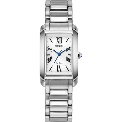 Citizen Eco-Drive Citizen L Bianca White Dial Stainless Steel Womens Watch EW5620-55A