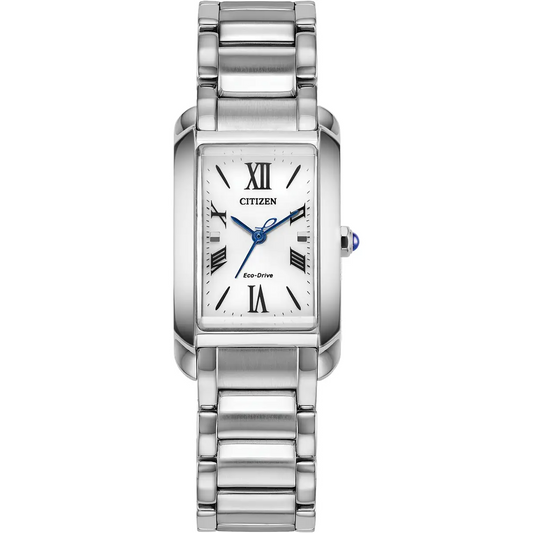 Citizen Eco-Drive Citizen L Bianca White Dial Stainless Steel Womens Watch EW5620-55A
