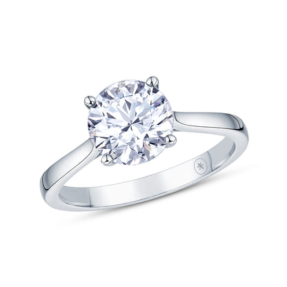 Platinum Solitaire 4 Claw Set 1.06ct Single Stone Lab Grown Diamond Ring