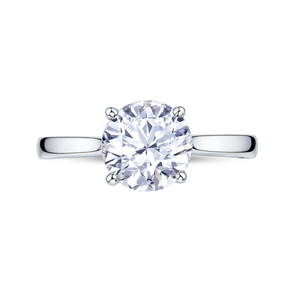 Platinum Solitaire 4 Claw Set 1.06ct Single Stone Lab Grown Diamond Ring