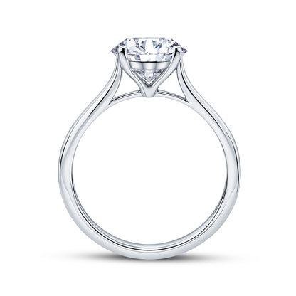 Platinum Solitaire 4 Claw Set 1.06ct Single Stone Lab Grown Diamond Ring