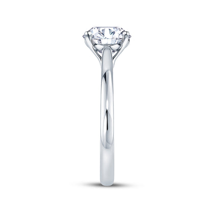 Platinum Solitaire 4 Claw Set 1.06ct Single Stone Lab Grown Diamond Ring