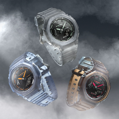 G-SHOCK GA-2100 Series Stainless Steel & Resin Quartz Watch GA-2100K-2AER