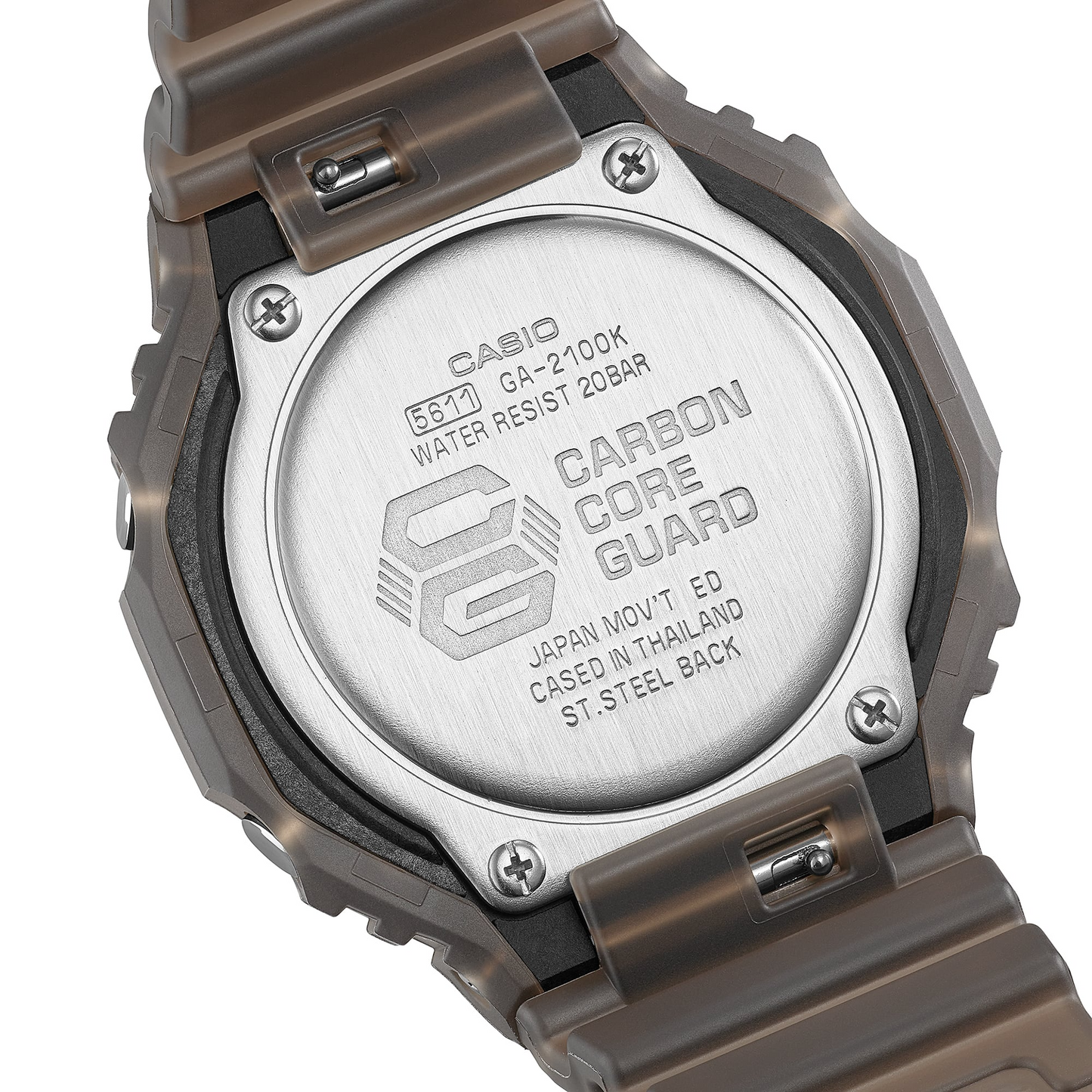 G-SHOCK GA-2100 Series Stainless Steel & Resin Quartz Watch GA-2100K-5AER