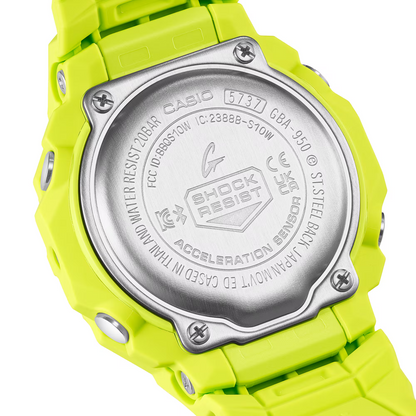 G-SHOCK G-SQUAD Collection Bluetooth® Yellow Green Resin Watch GBA-950-9A3ER