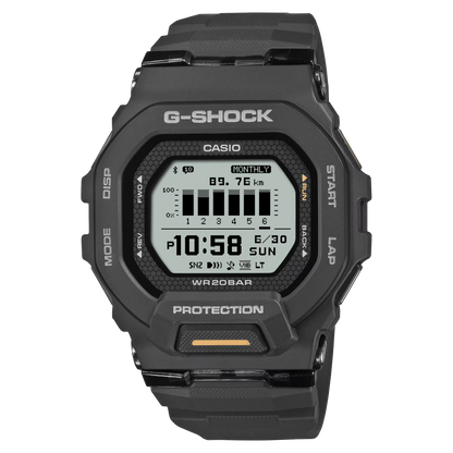 G-SHOCK G-SQUAD Collection Bluetooth® Black Resin Watch GBD-200-1A1ER