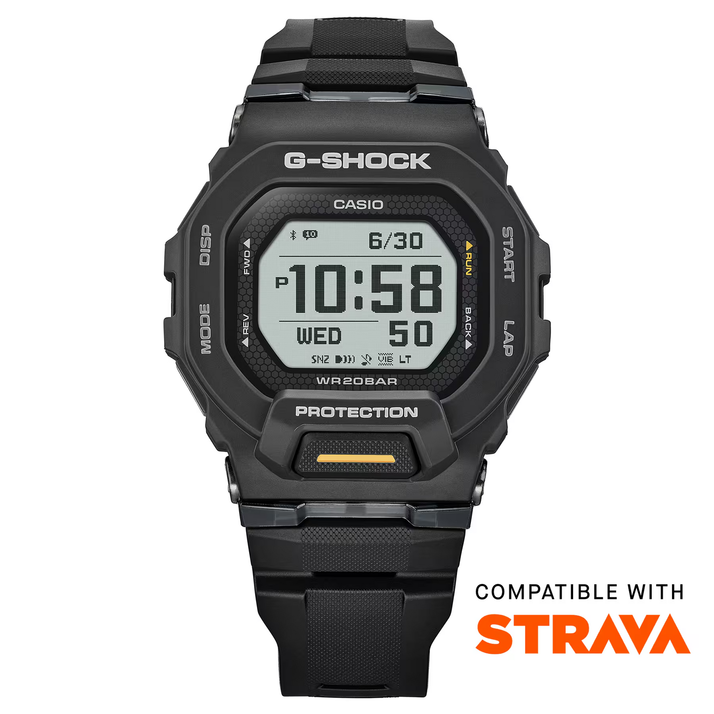 G-SHOCK G-SQUAD Collection Bluetooth® Black Resin Watch GBD-200-1A1ER
