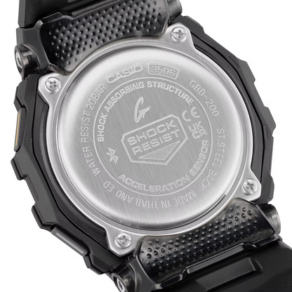 G-SHOCK G-SQUAD Collection Bluetooth® Black Resin Watch GBD-200-1A1ER