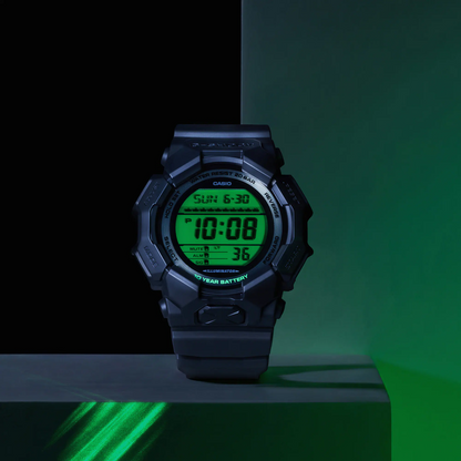 G-SHOCK Black & Electro Green Series Resin Watch GD-010BEG-1ER
